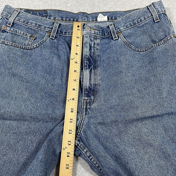 Levis 550 Shorts Mens 40 Vintage Relaxed Fit Jorts Jean Blue 90s Grunge Skate - Picture 7 of 11